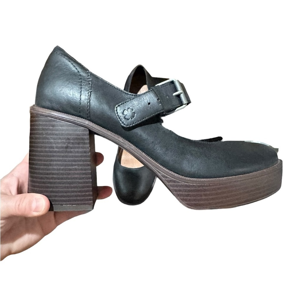 Lucky Brand Black Leather Oliviea Mary Jane Pump - Picture 7 of 12